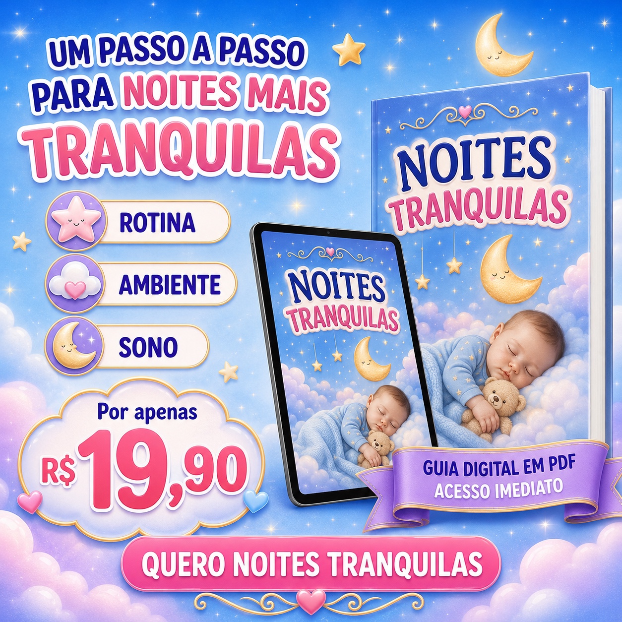 Capa do e-book Noites Tranquilas